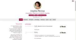 Desktop Screenshot of angelinemontoya.com