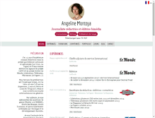 Tablet Screenshot of angelinemontoya.com